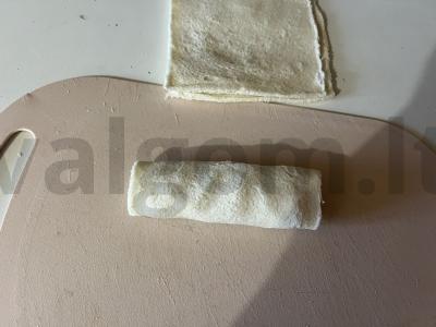 Mini ritinėliai iš tostinio duonos su įdaru Žingsnis 11