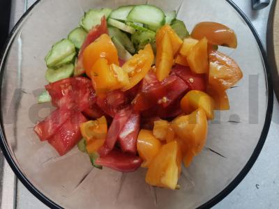 Daržovių salotas su špinatais Žingsnis 1