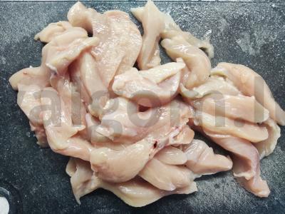 Funchosa su vištiena ir daržovėmis sojos padaže Žingsnis 2