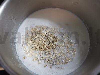 Avižinė košė su razinomis ir riešutais Žingsnis 3