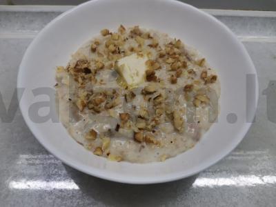 Avižinė košė su razinomis ir riešutais Žingsnis 6