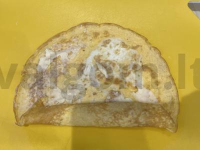 Kiaušinių ritinėlis su lydytu sūriu pusryčiams Žingsnis 11