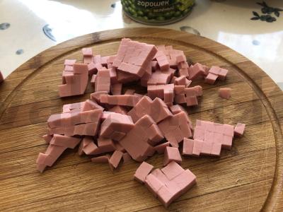 Olivjė su žaliais pomidorais Žingsnis 1