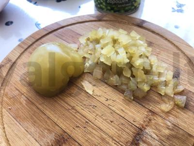 Olivjė su žaliais pomidorais Žingsnis 2