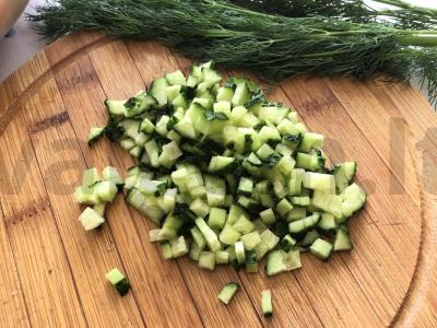 Olivjė su žaliais pomidorais Žingsnis 7