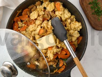 Pšenių košė su mėsa Žingsnis 10