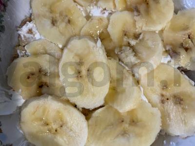 Imbierinis tortas su kiviu ir bananais be kepimo Žingsnis 6