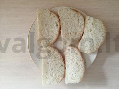 Karšti sumuštiniai „Minutė“ Žingsnis 1