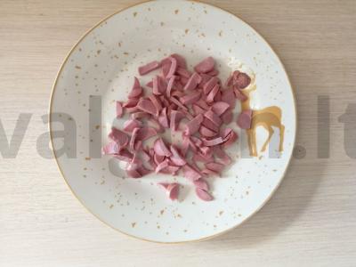 Karšti sumuštiniai „Minutė“ Žingsnis 5