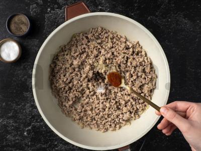 Namų įdaryti pipirai su sūriu Žingsnis 4