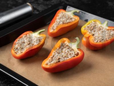 Namų įdaryti pipirai su sūriu Žingsnis 5