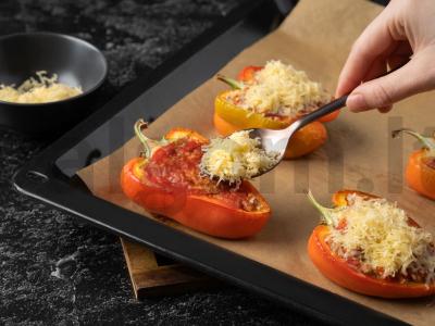 Namų įdaryti pipirai su sūriu Žingsnis 7