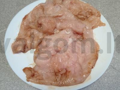 Kalakutienos kepsniai džiūvėsėliuose Žingsnis 3