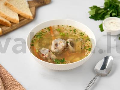 Lengvas žuvies sriuba pagrindine nuotrauka