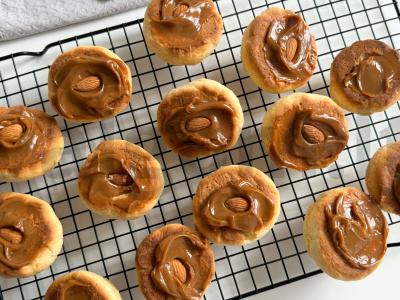 Pyragai „Persikai“ su kondensuotu pienu Žingsnis 5