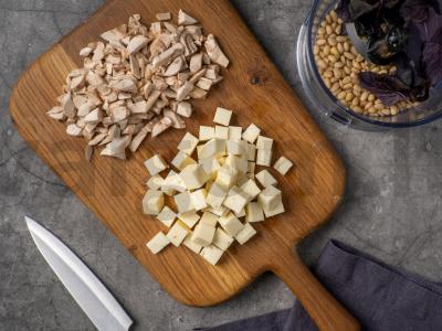 Tostai su grybais ir halumi Žingsnis 1