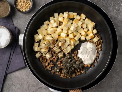 Tostai su grybais ir halumi Žingsnis 5