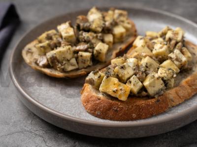 Tostai su grybais ir halumi Žingsnis 6