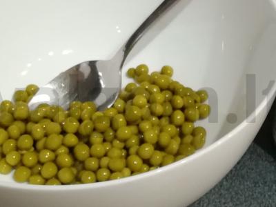 Konservuotų žirnių tyrė Žingsnis 1