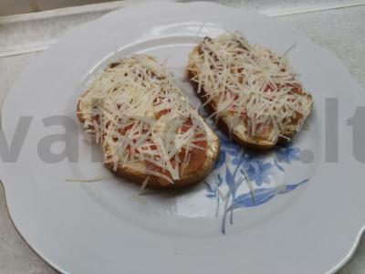 Sumuštiniai su raudonąja žuvimi ir parmezanu Žingsnis 3