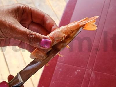 Grilio krevetės Žingsnis 1