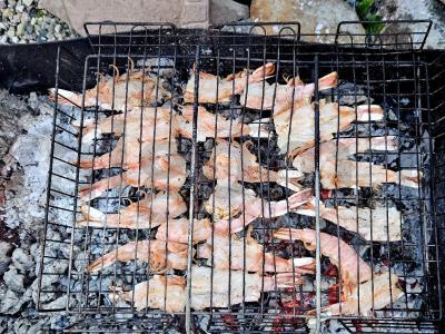 Grilio krevetės Žingsnis 3