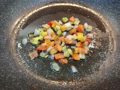 Daržovių krem-supas su grūdais ir sūriu Žingsnis 3