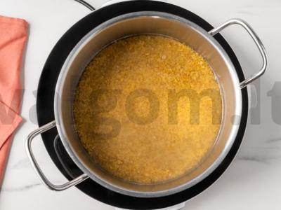 Salotos su bulguru ir daržovėmis Žingsnis 1