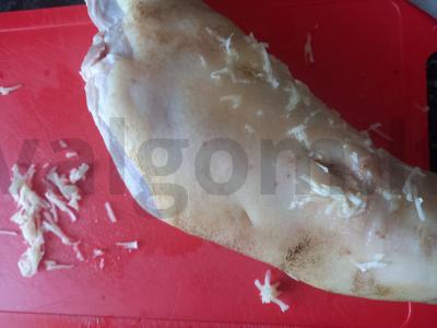 Kepta kiaulienos kulšis su česnaku ir prieskoniais Žingsnis 3