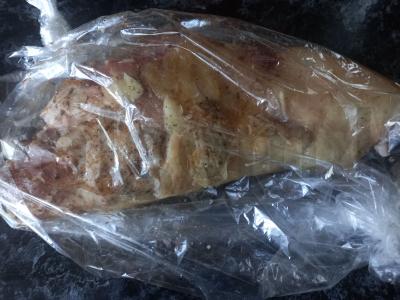 Kepta kiaulienos kulšis su česnaku ir prieskoniais Žingsnis 5