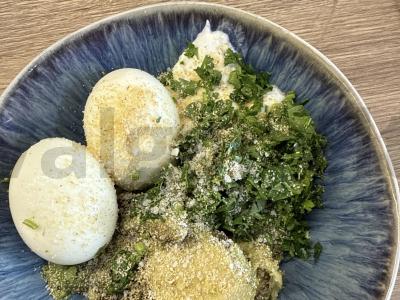 Kiaušinių ir avokadų užtepas Žingsnis 3