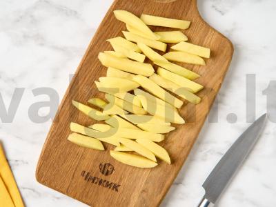 Keptas bulvės aluje Žingsnis 1