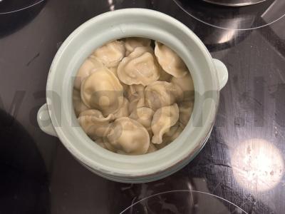 Koldūnai puode po sūrio apvalkalu Žingsnis 3