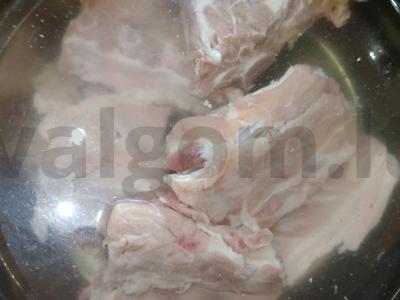 Žirnių sriuba su kiauliena ant kaulo Žingsnis 2