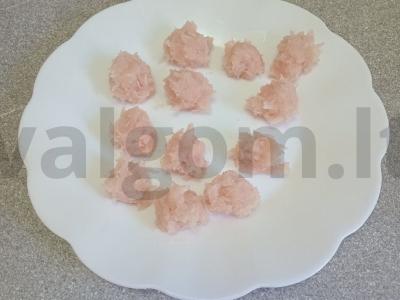 Sriuba su ryžių-vištienos kukuliais Žingsnis 2