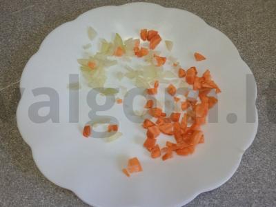 Sriuba su ryžių-vištienos kukuliais Žingsnis 4