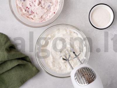 Aviečių mousse su laimu ir maskarponė Žingsnis 4