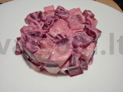 Burokėlių salotos su dorblu sūriu ir graikiniais riešutais Žingsnis 5