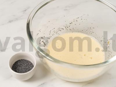 Makovo tortas su šokoladiniu kremu Žingsnis 3