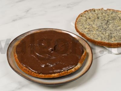 Makovo tortas su šokoladiniu kremu Žingsnis 16