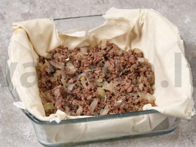 Mėsos pyragas orkaitėje Žingsnis 7