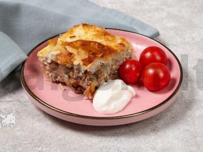 Mėsos pyragas orkaitėje pagrindine nuotrauka