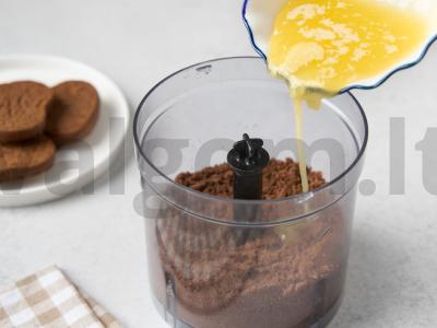 Matcha sūrio pyragas be kepimo Žingsnis 1