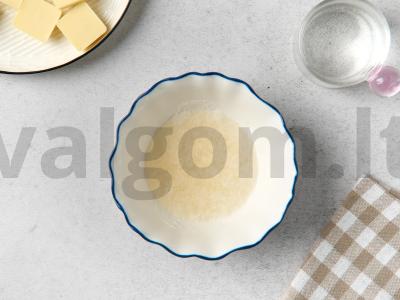 Matcha sūrio pyragas be kepimo Žingsnis 3