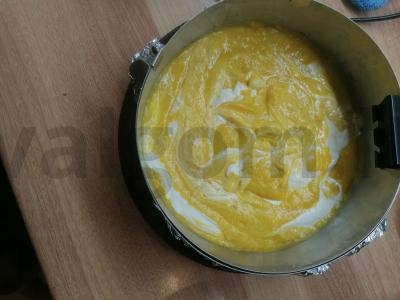 Moliūgų ir varškės pyragas Žingsnis 4