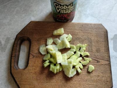 Salotos su kukurūzais, pupelėmis ir sausainiais Žingsnis 3