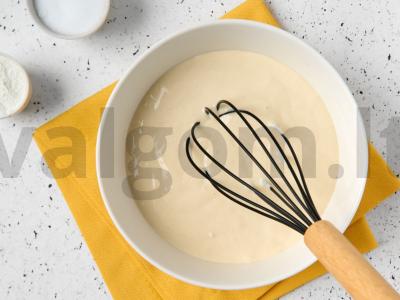 Blynai su dešra ant kefyro Žingsnis 2