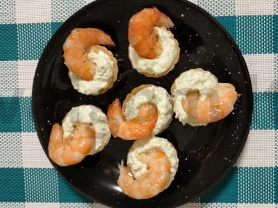 Avokado ir krevečių užkandžių taurėlės Žingsnis 5