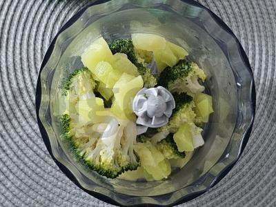 Švelnus cukinijų ir brokolių kremas Žingsnis 3