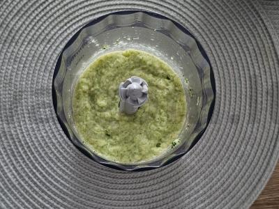 Švelnus cukinijų ir brokolių kremas Žingsnis 4